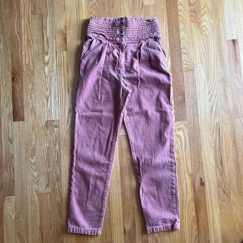 SÉZANE Sidney Dusty Rose Trousers Size 38/6 - Picture 10 of 13